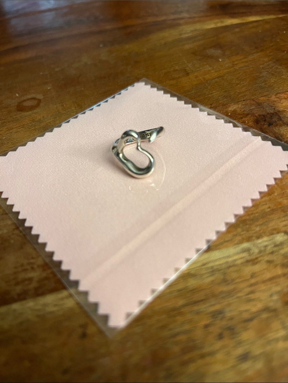 Sterling Silver Tiffany open heart ring - Picture 4 of 4